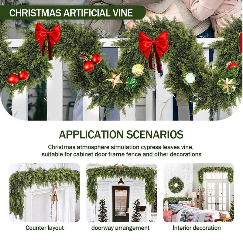Artificial Christmas grass garland