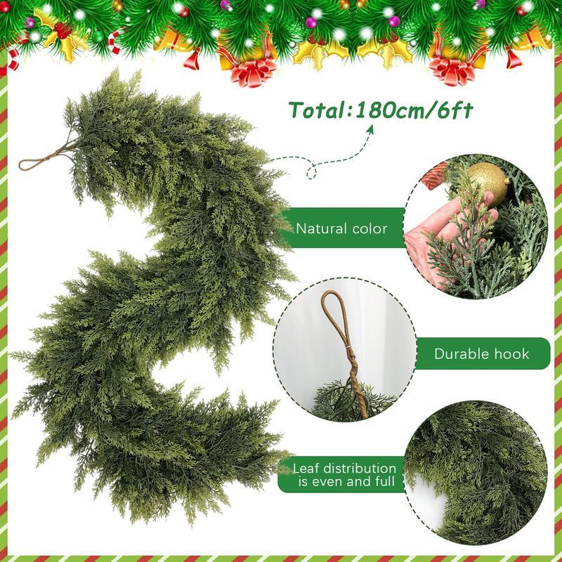 Artificial Christmas grass garland