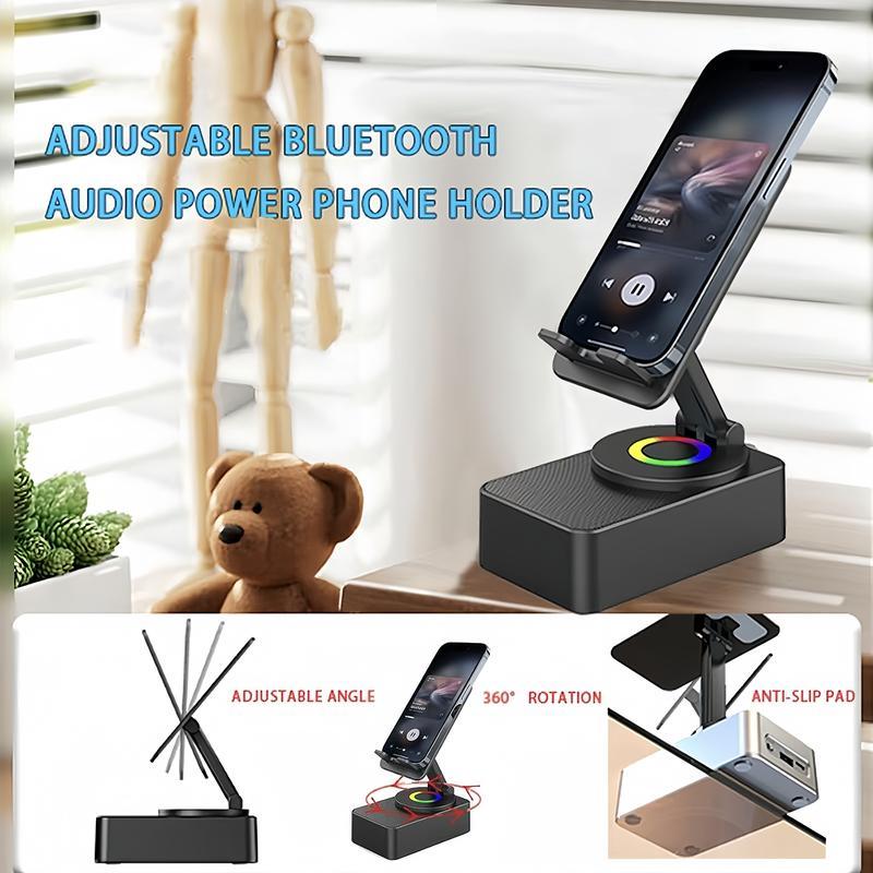 Wireless Audio Bluetooth Speaker 5in1 Phone Holder