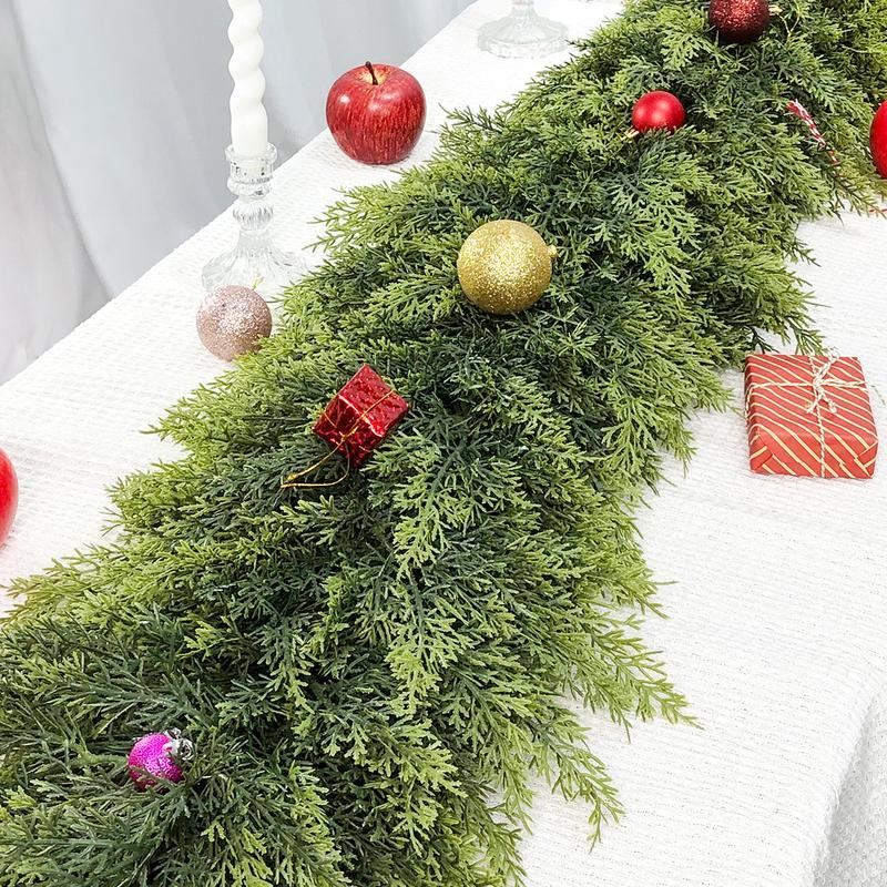 Artificial Christmas grass garland